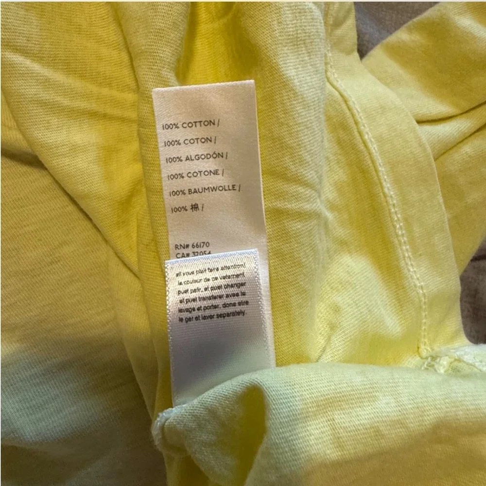 💛 We The Free Free People Yellow Long Sleeve Tee Size M Oversized Slouchy Top